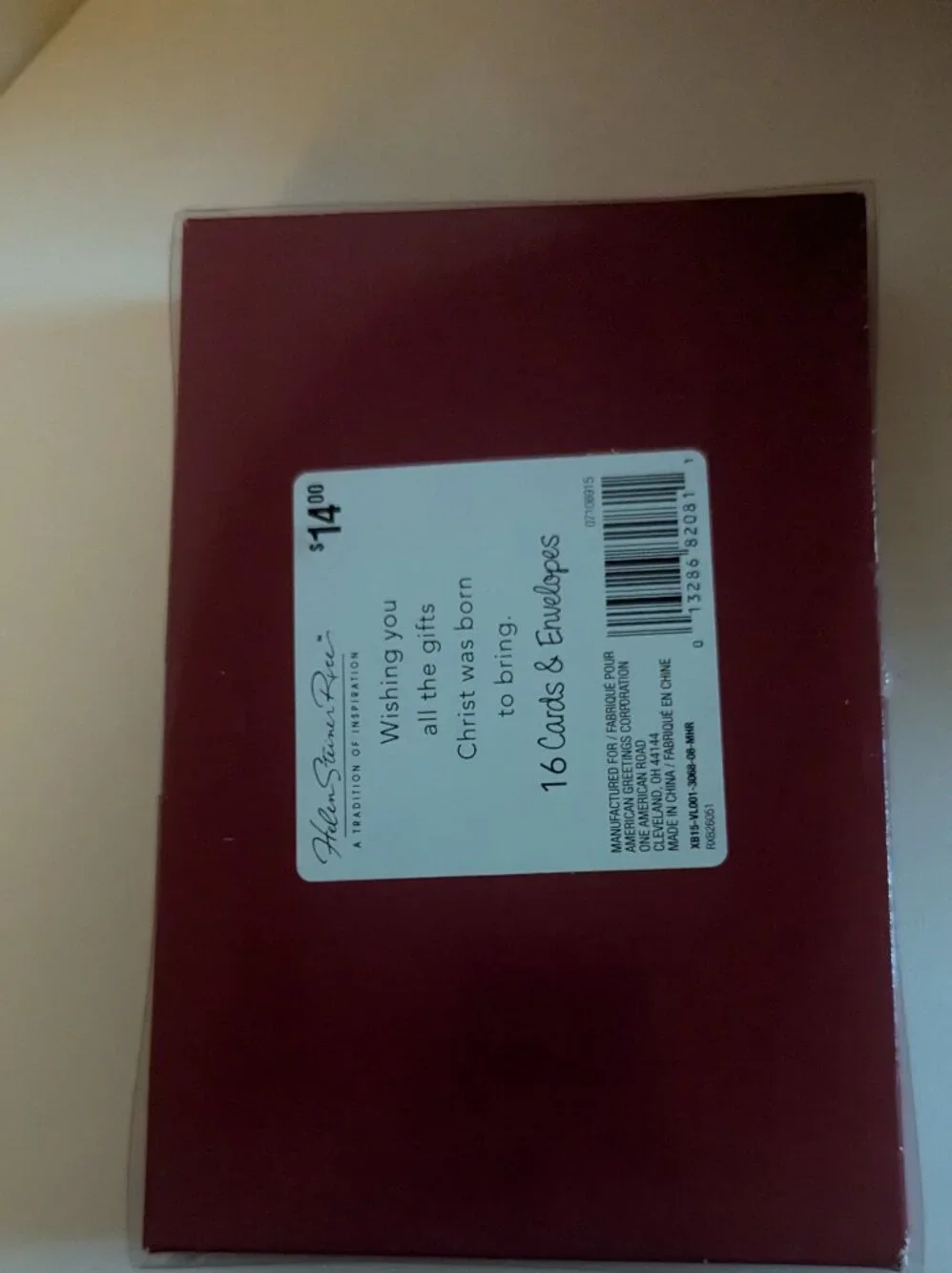NWT 16 Poinsettias American Greetings Christmas Cards Sealed Religious Holiday